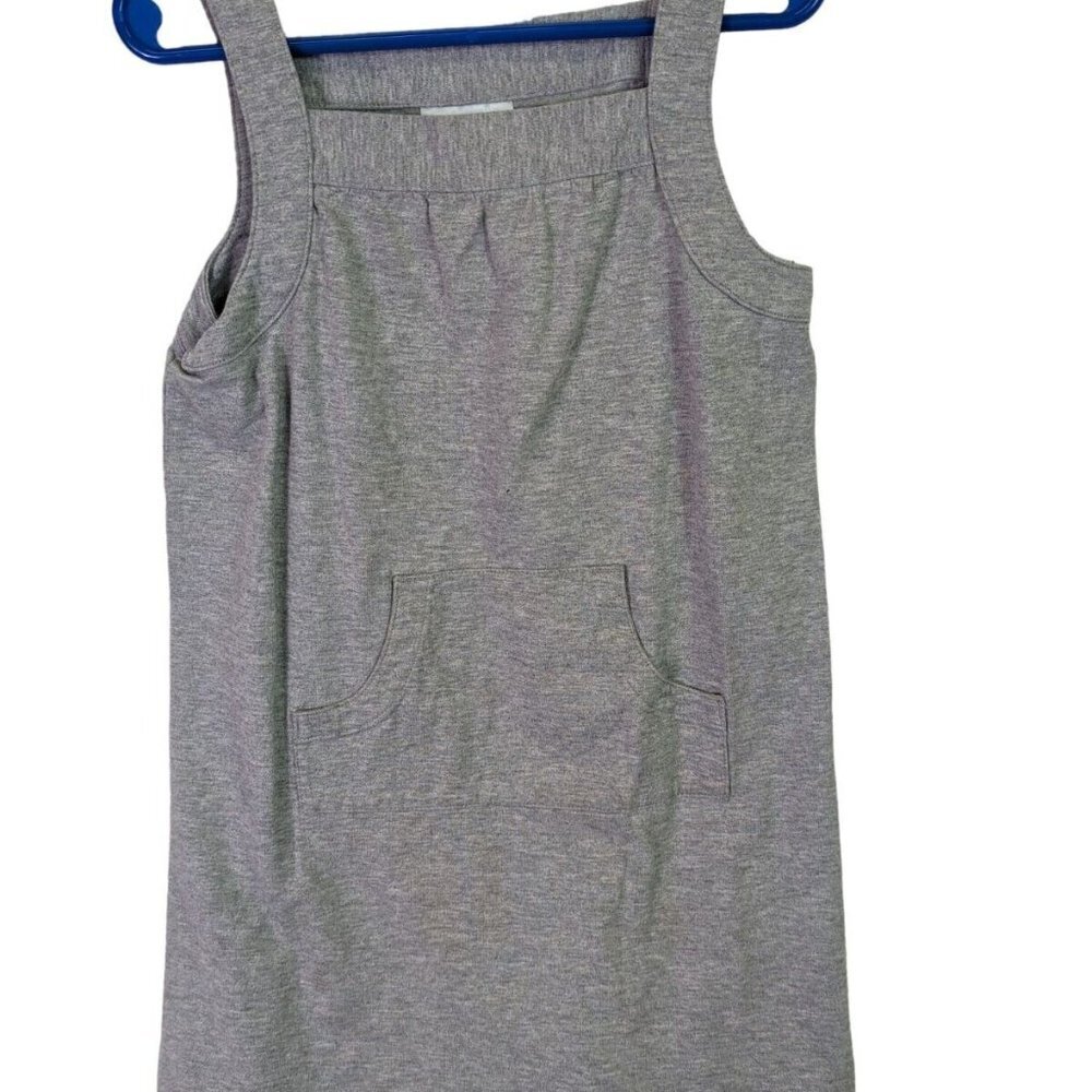 Hanna Andersson Girl Size 110 5 years Gray Pocket Sleeveless Cotton Jumper Dress